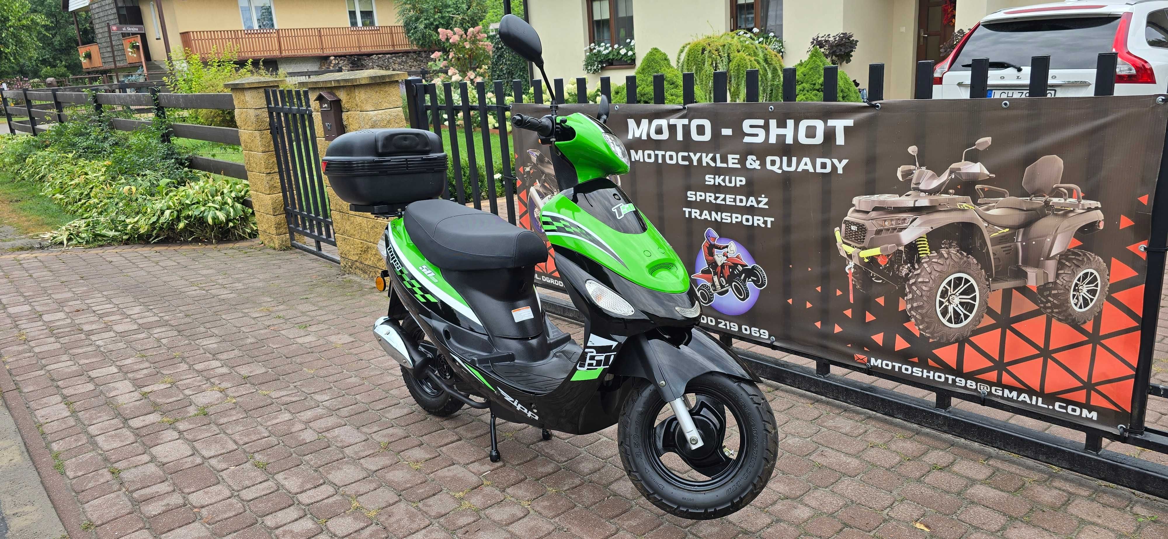 Skuter ZIPP CY50T-6 ! 2016r ! Zarejestrowany L1E !800km!Nowy !Kat.AM !