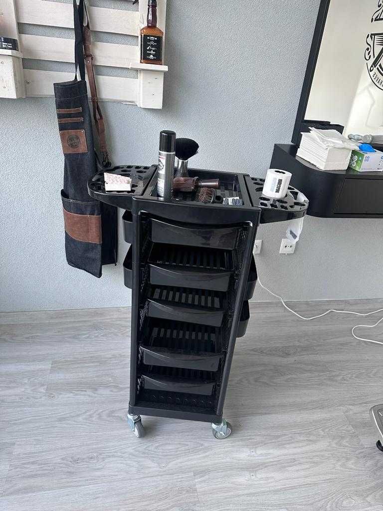 Barbeiro Trolley e plástico beleza e de metal