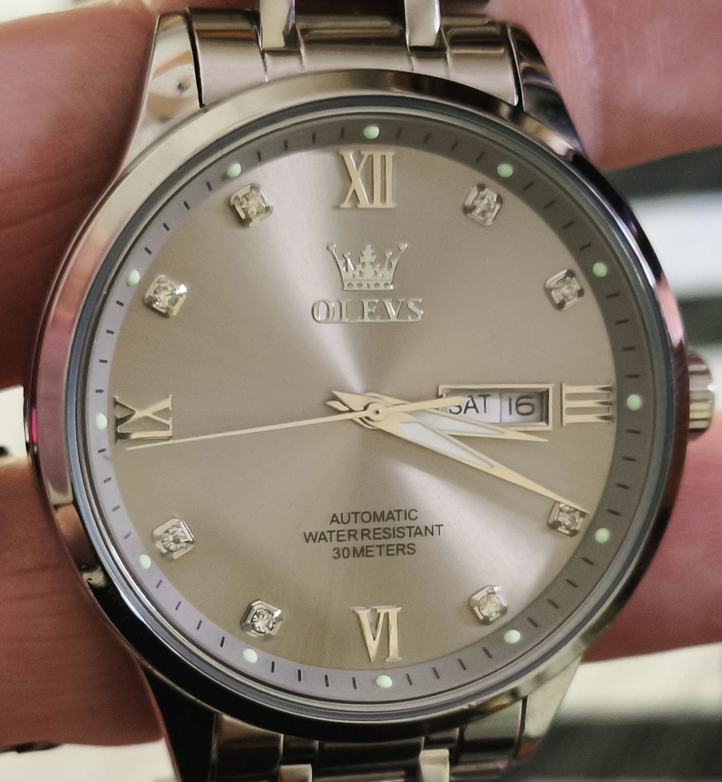 Relógio Olevs King Luxo e automático 9946