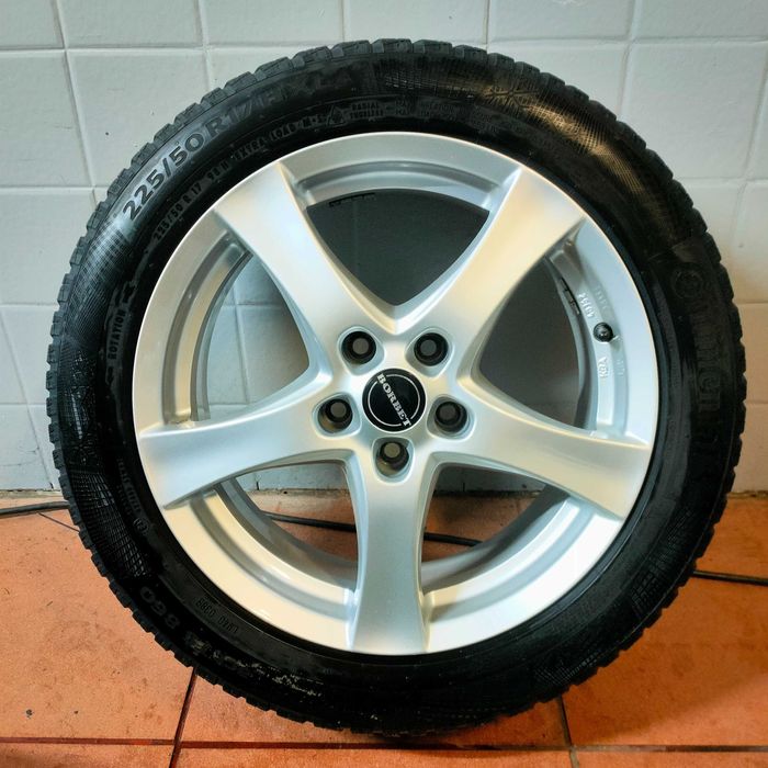 Koła zimowe Audi VW Seat Skoda 5x112 225/50/17 Continental 6.5mm