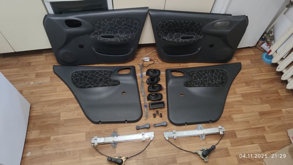 Карты GM на Daewoo Ланос, Сенс ручки, тяги, рамки, кнопки, стеклоподем