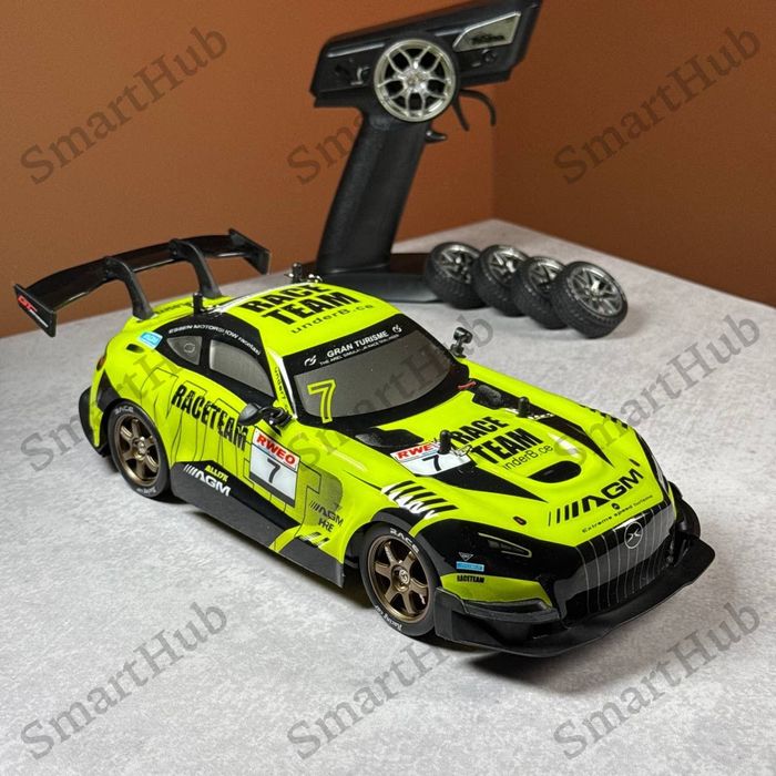 Дрифт машинка Mercedes AMG GT BI-TURBO 30 км/ч на пульте Мерседес