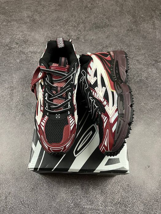 36-45 р кросівки Off White Be Right Back Black Red