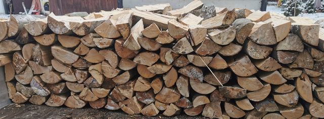 Drewno opałowe/kominkowe BUK, Brzoza, świerk  łupane transport