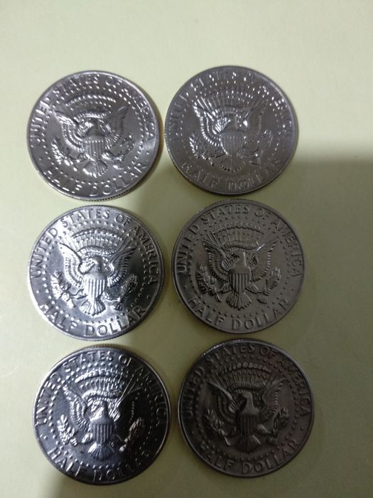 Moedas de meio Dólar 1974 dos EUA