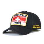 Czapka Bejsbolówka DSQUARED2 TWINS DSQ2 Czarna Czarna
