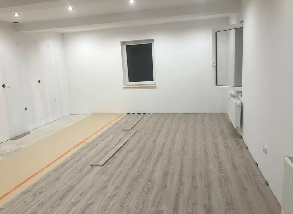 Poddasza, Sufity, Ścianki Gk, Gładzie