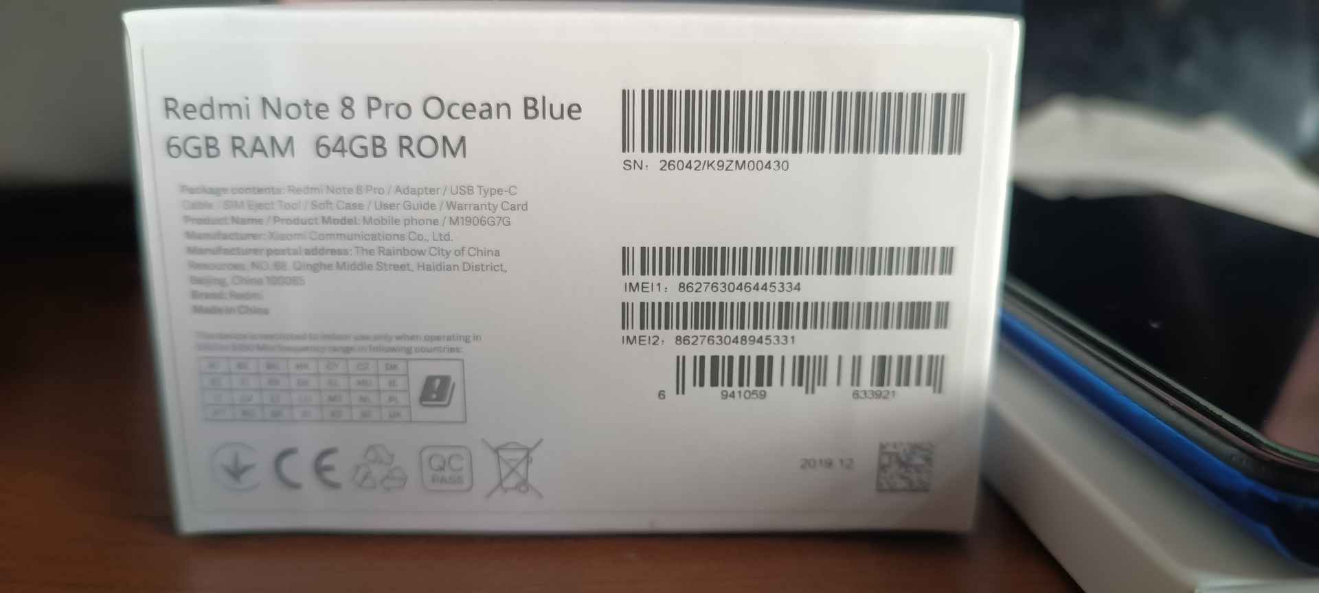 Smartfon Redmi Note 8 Pro 6GB/64GB ocean blue