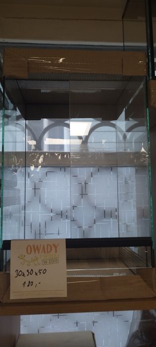 Terrarium nowe szklane 30x30x50 cm wąż gekon jaszczurka