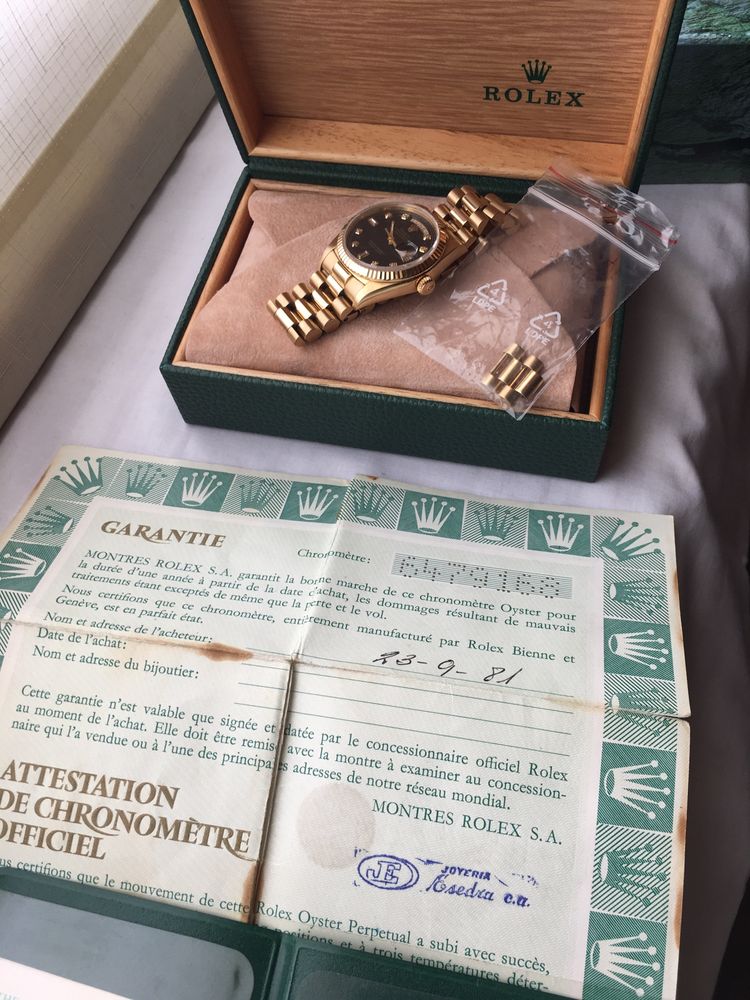 Rolex Day- Date President 18k złoty org. Certyfikat