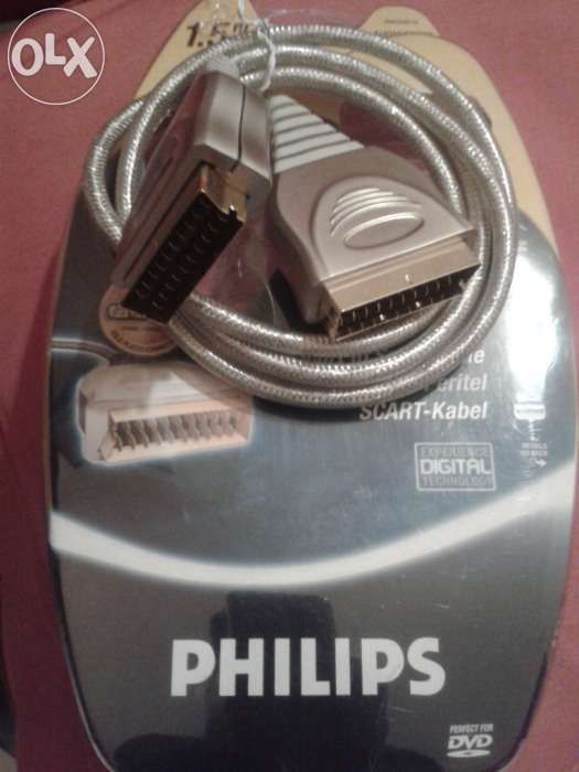 Philips- Cabo scart Gold 24K