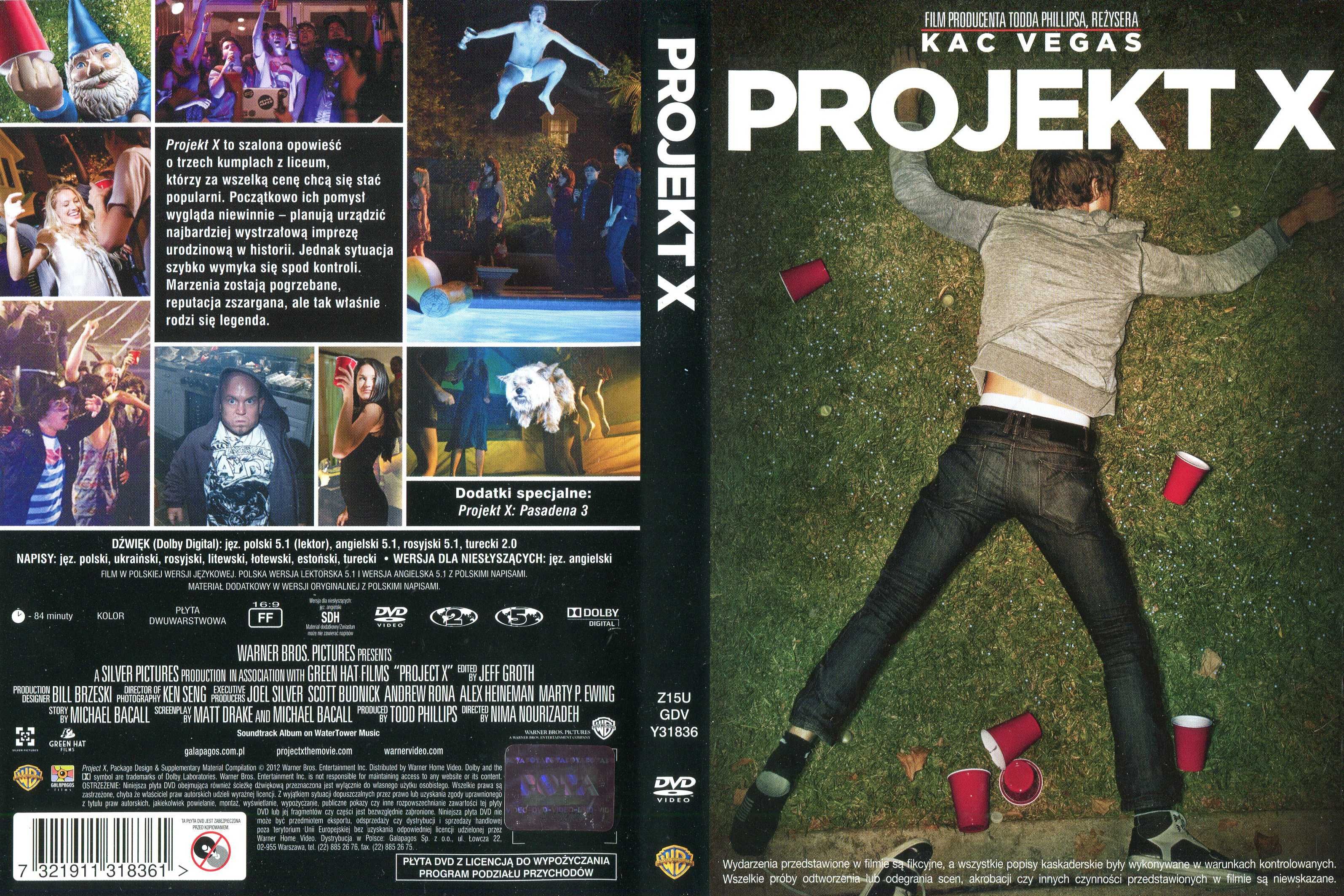 Projekt X płyta dvd