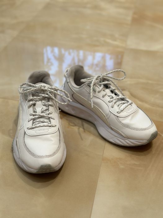 Коссовки белые кожанные Puma,размер ,размер 37