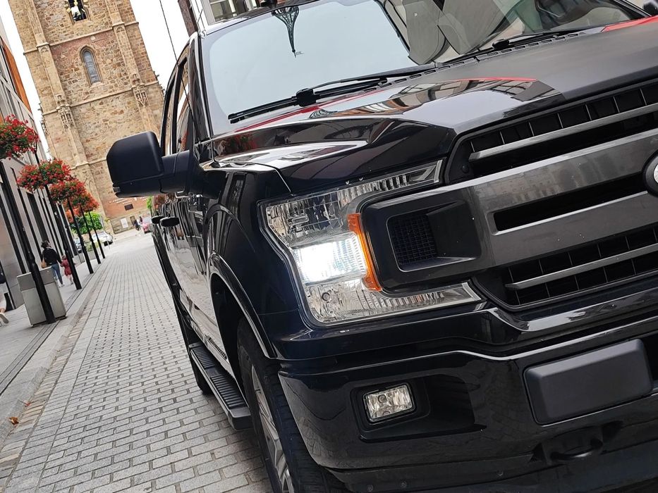 Ford F150 Długa Kabina Skóry 325 KM Panorama Czarny Środek