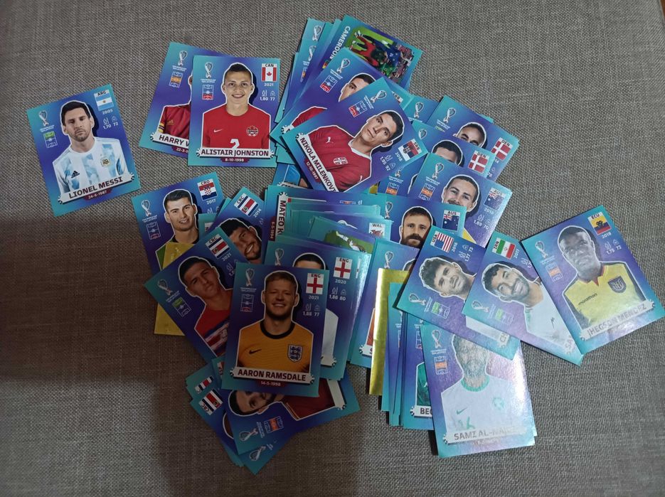 Cromos brilhantes e paralelos do Euro 2024 & Mundial 2022 & Euro 2020