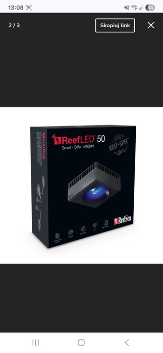 Lampa led do akwarium morskiego red sea RL50