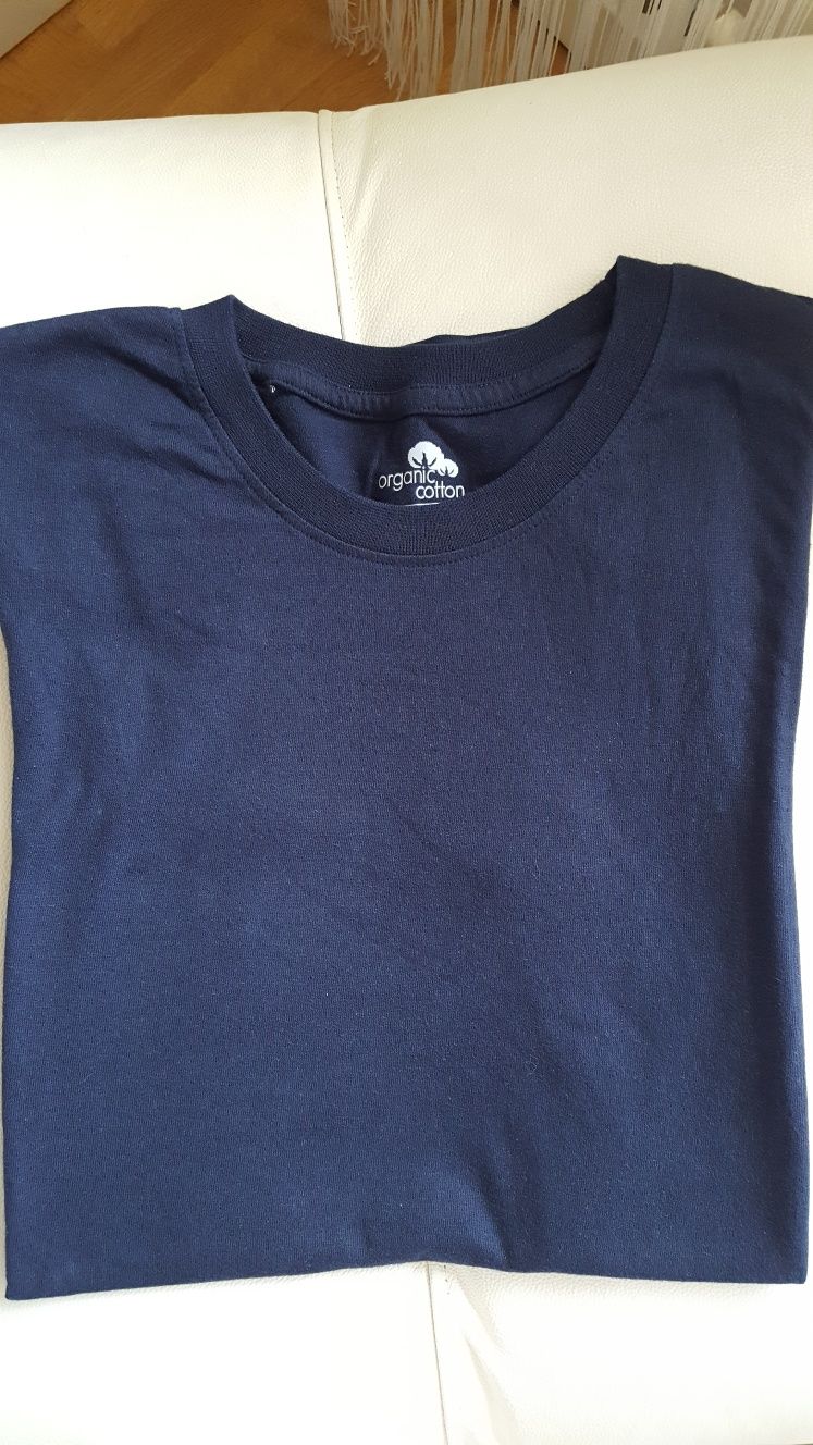 T-shirt Azul Navy Algodão Tam M