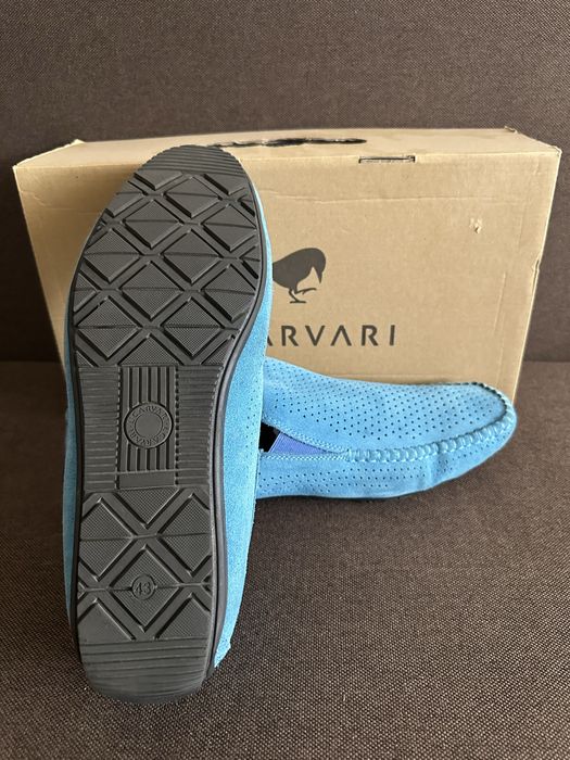 Блакитні мокасини Carvari