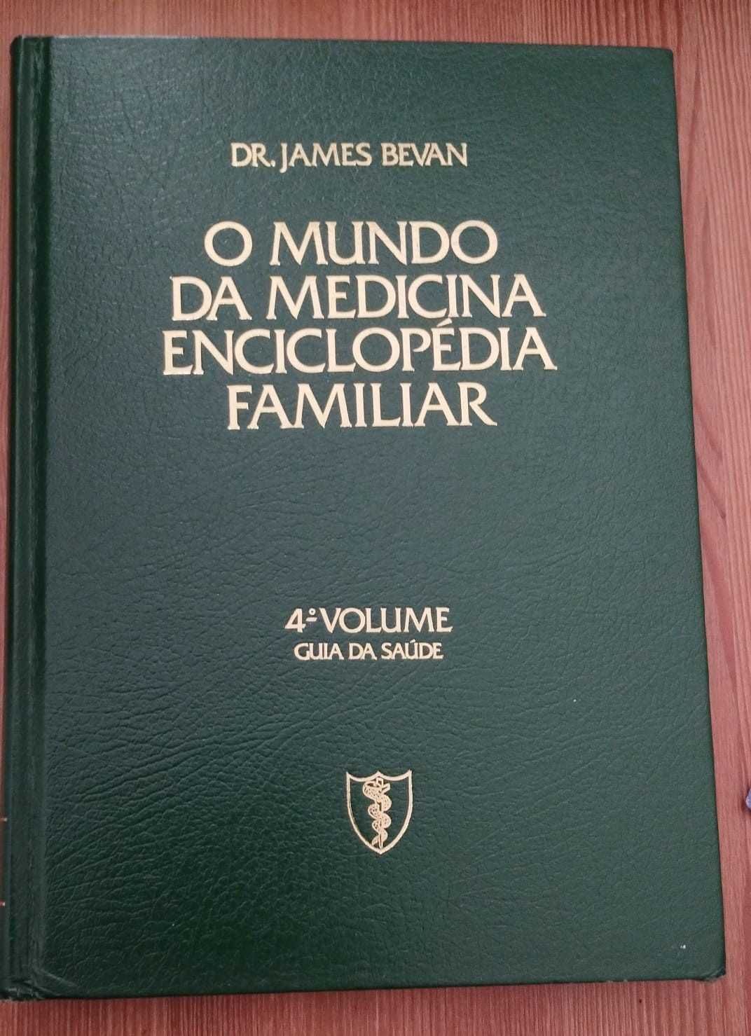 Mundo da Medicina: Enciclopédia Familiar 4 Volumes -James Bevan (1986)