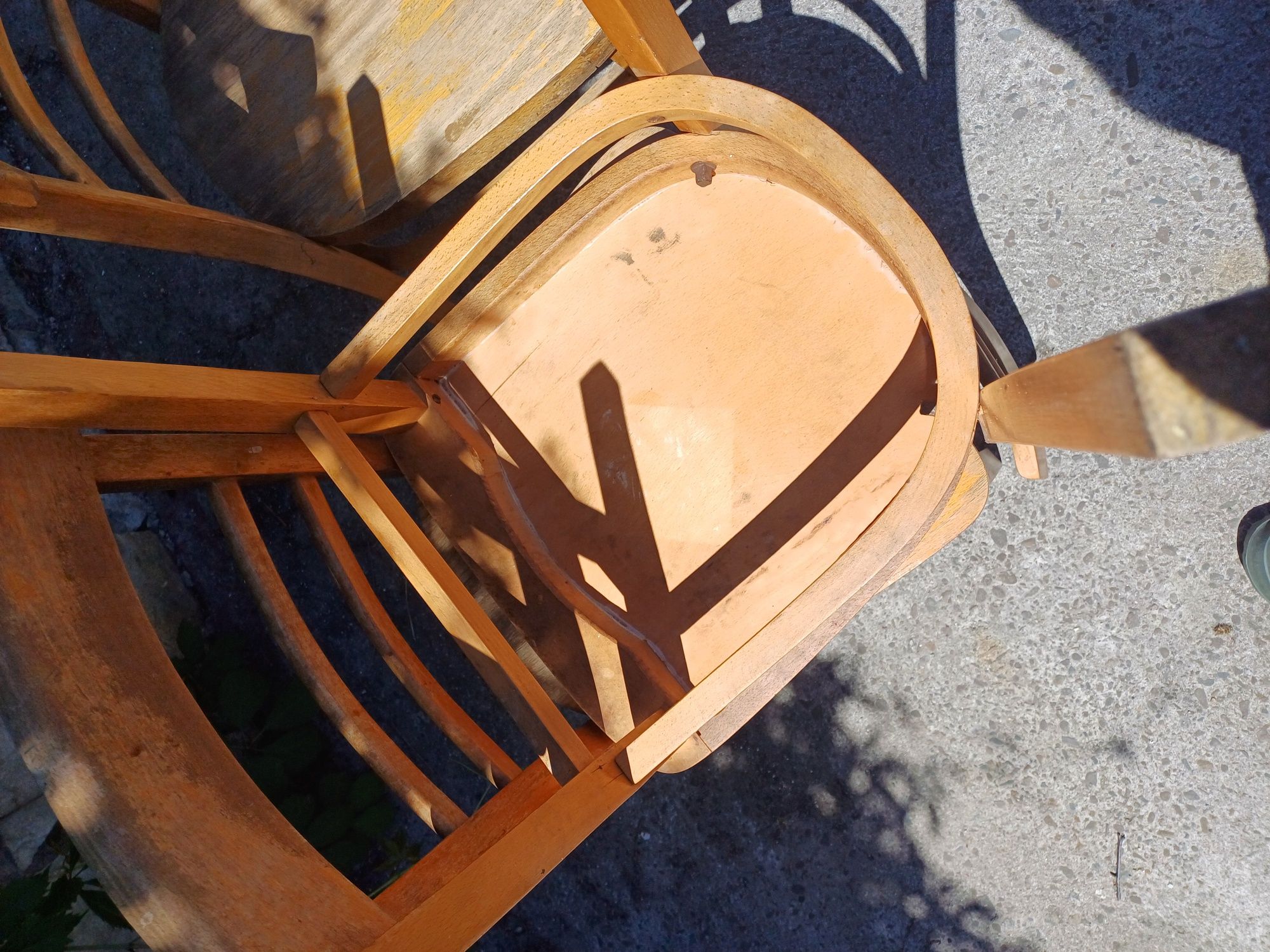 Krzesła drewniane vintage PRL