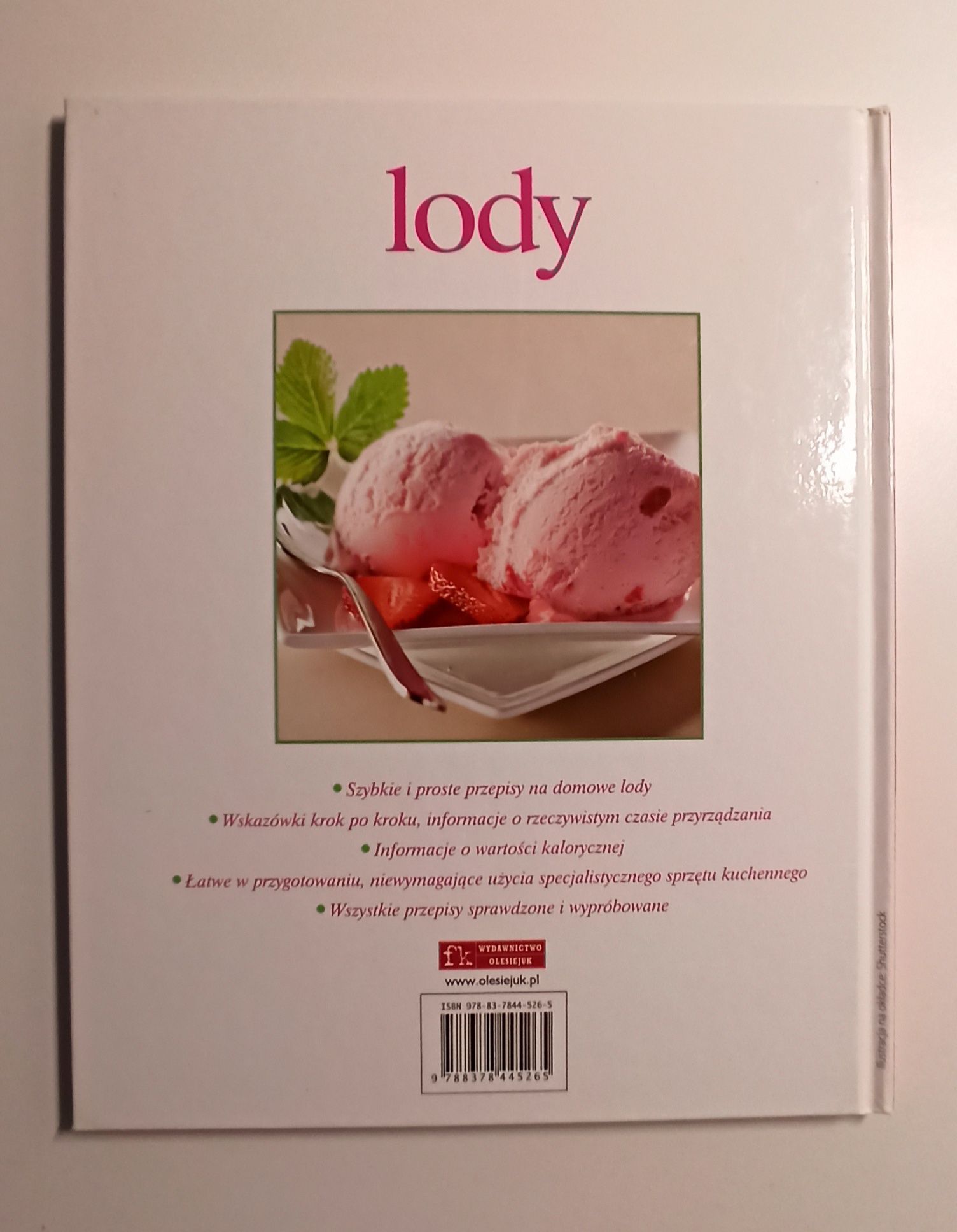 Książka "Lody szybko i smacznie"