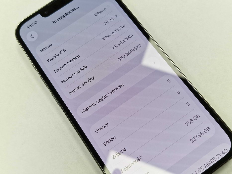 Iphone 13 PRO 256GB/ Graphite/ 79%/ Grade B/ czytaj uważnie opis