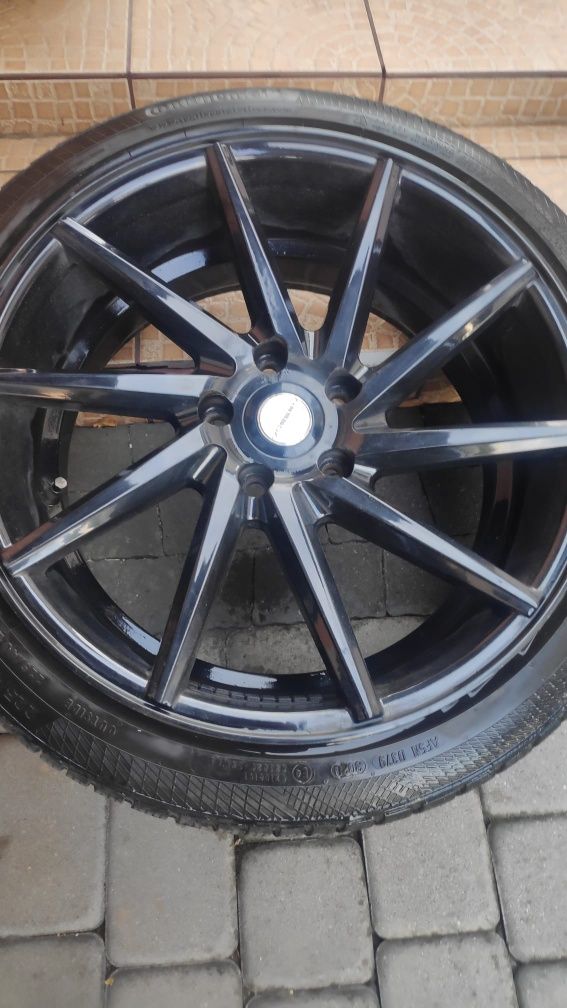Alufelgi Vossen 18" 5x112 z oponami zimowymi Continental