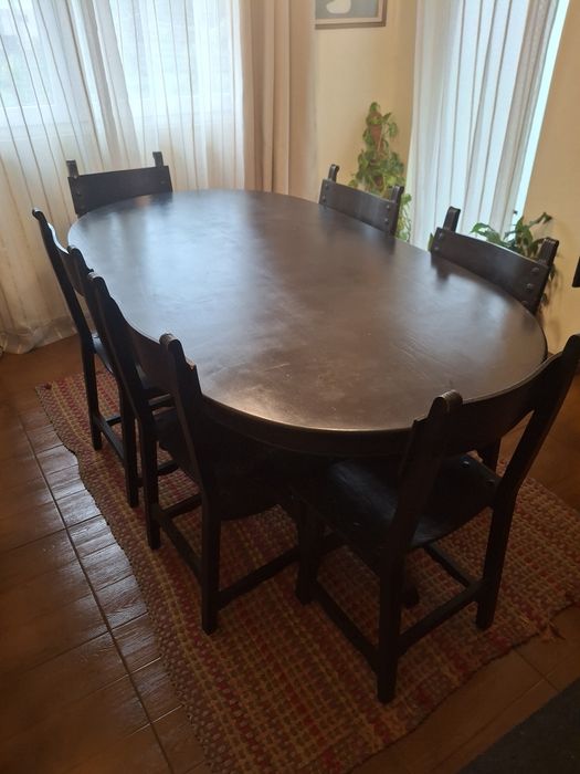 Mesa de sala jantar + 6 cadeiras