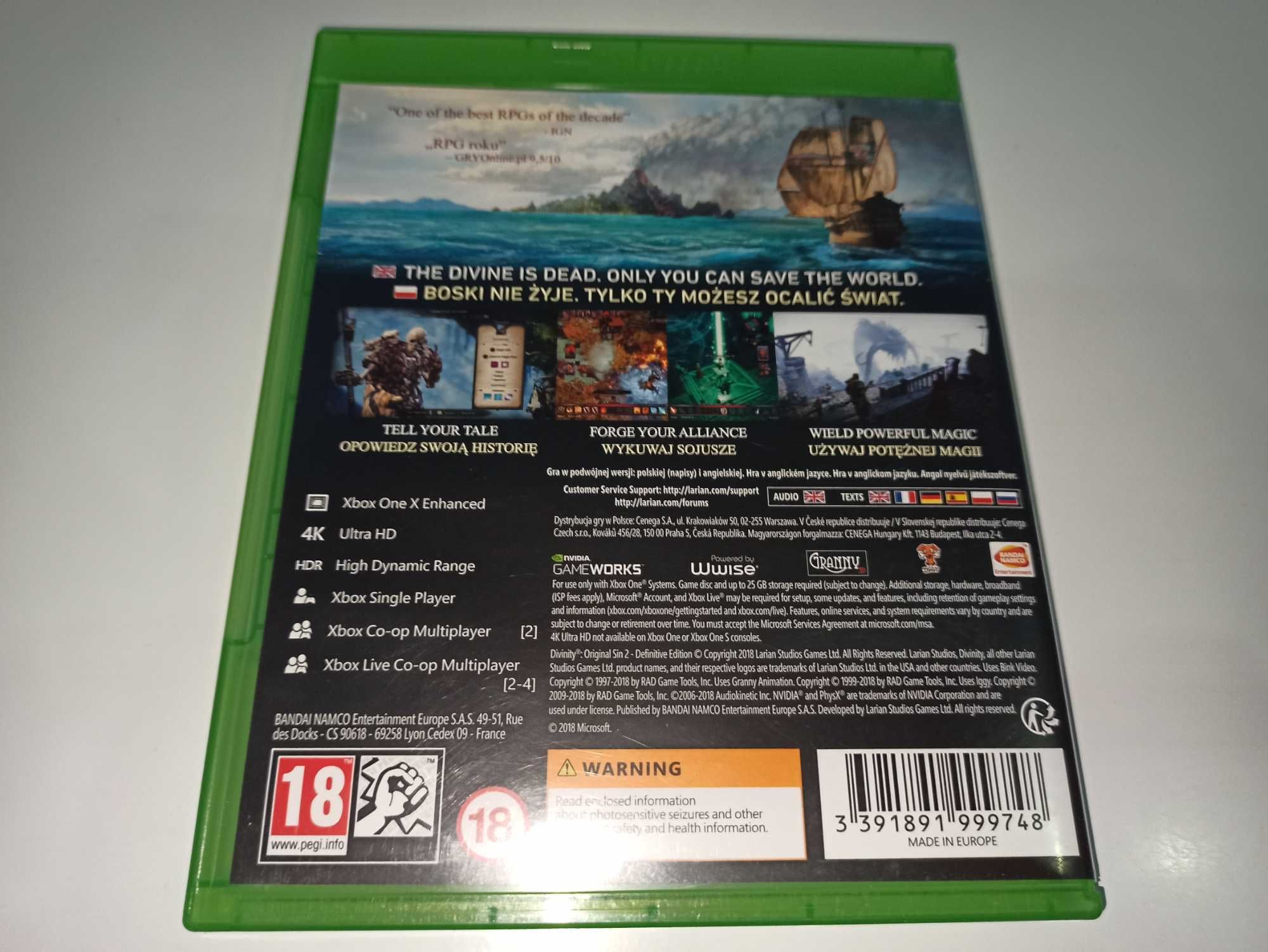 xbox one DIVINITY ORIGINAL SIN 2 po polsku gra RPG unikat
