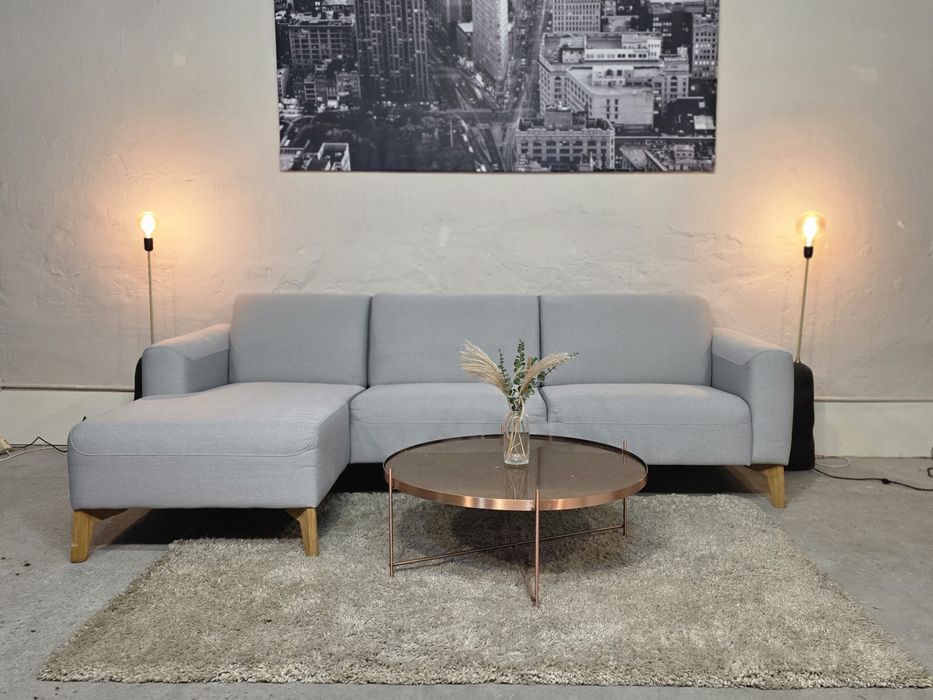 Szary nowoczesny narożnik 245x145 | TRANSPORT GRATIS