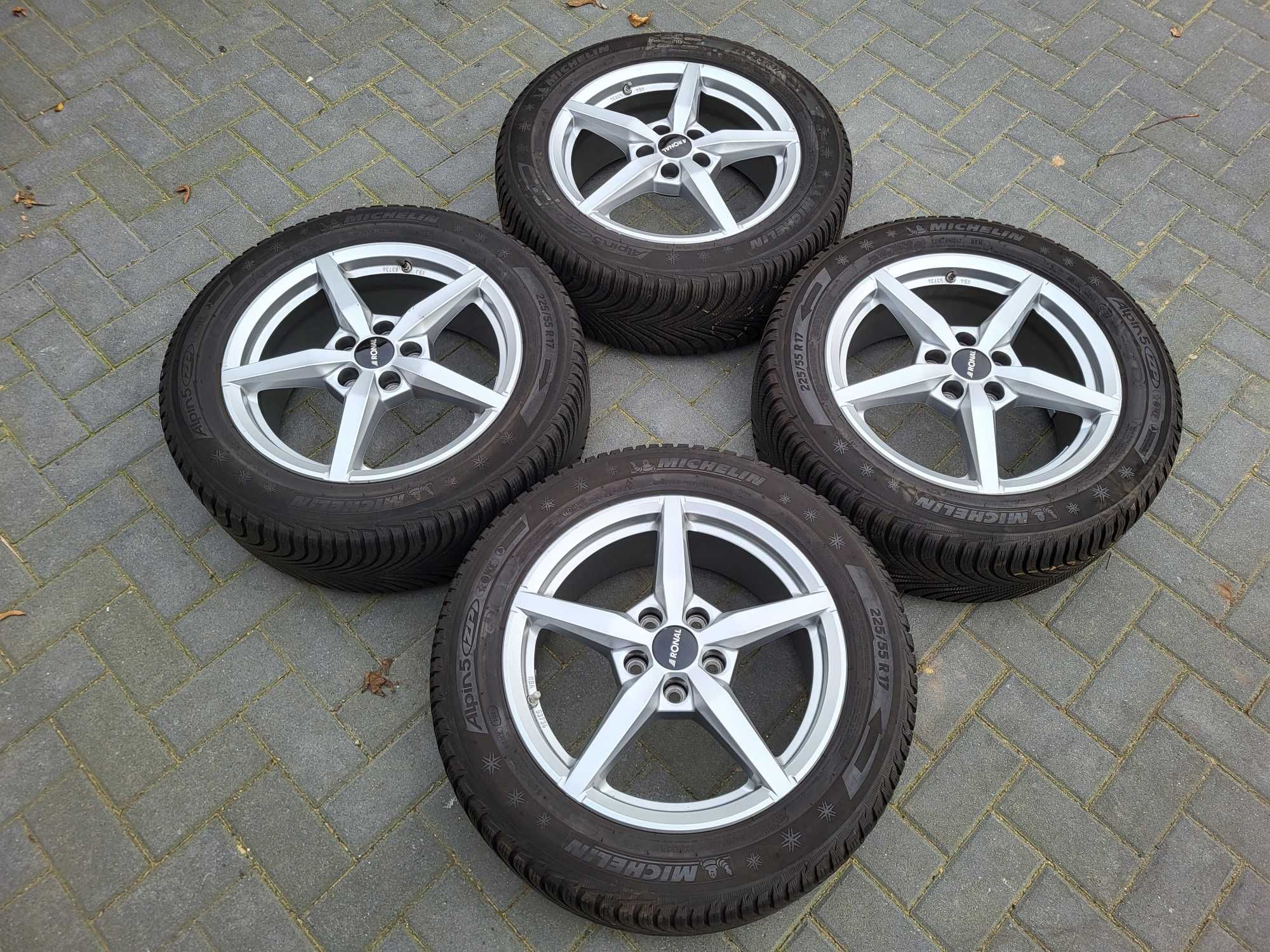 [K195] Koła zimowe BMW 17 Cali 5x112 Michelin 225/55/17 8mm 22r ET52
