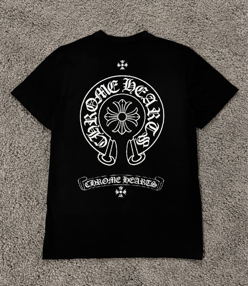 Футболка Chrome Hearts / Чорна футболка Хром Хартс / Футболка Хром