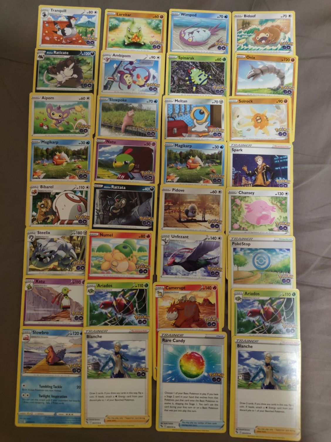 Zestaw oryginalnych kart Pokemon Go - Snorlax Pikachu gyarados Holo