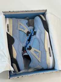 NIKE Air Jordan 4 Retro "University Blue" sneakers, rozmiar 46