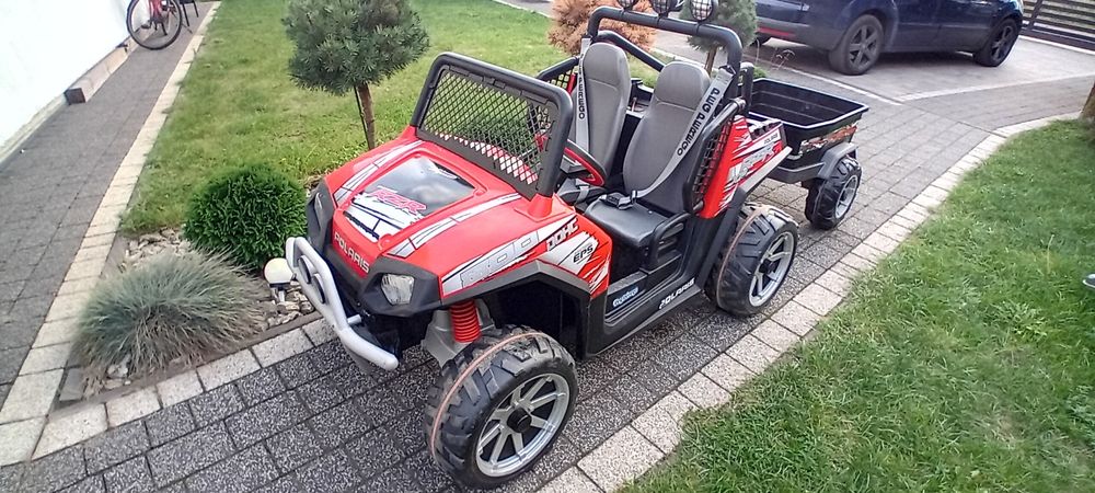 Buggy Peg Perego Polaris Rzr 24V + przyczepa