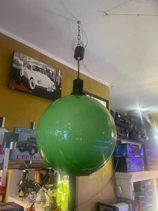 Candeeiro de Teto  Vintage - Opalino