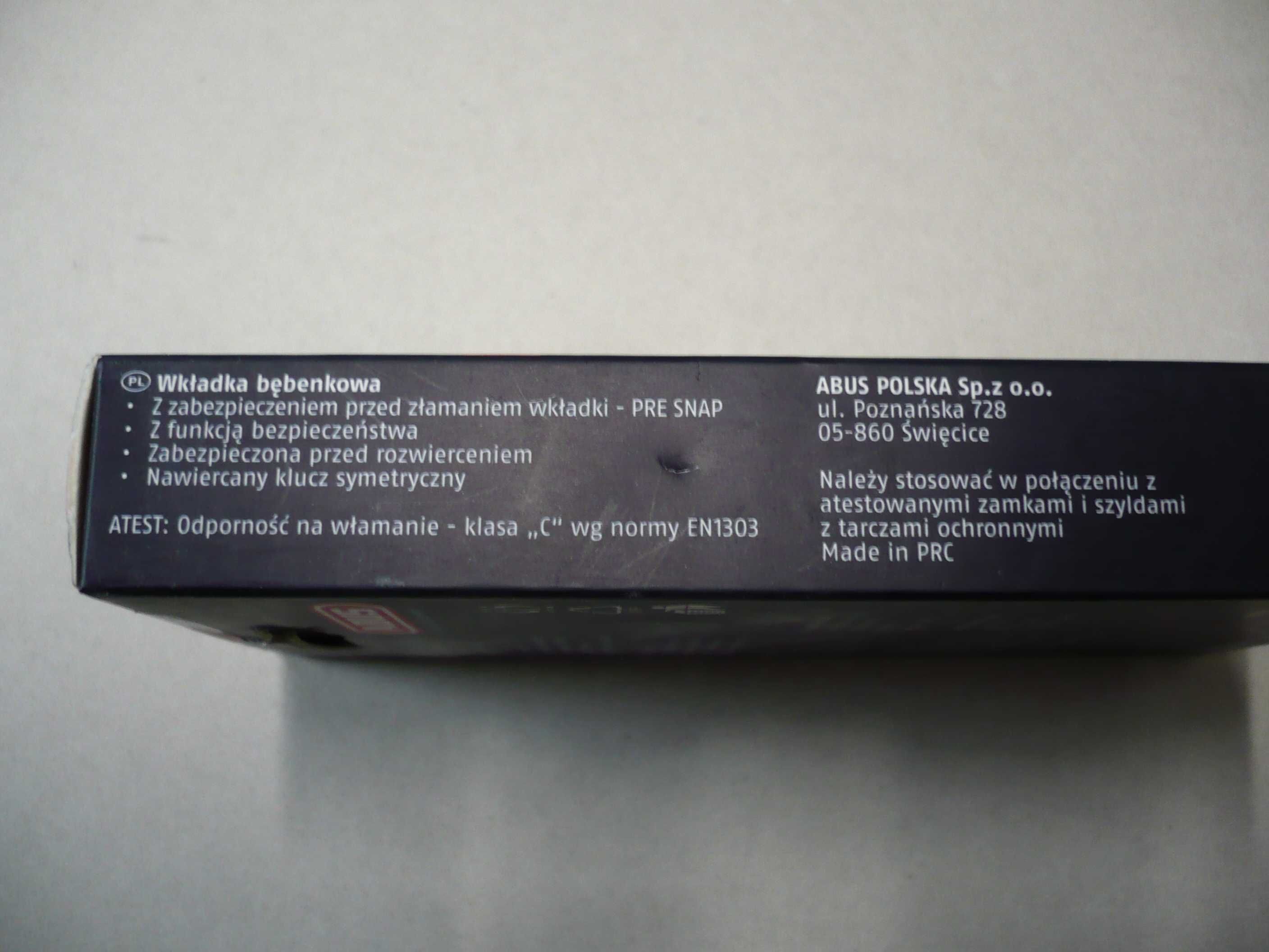wkładka do zamka klasy C Abus D10PS 45x45