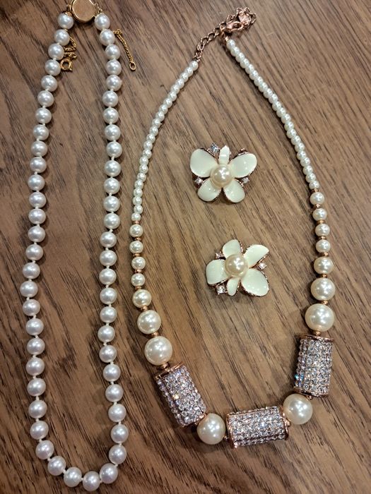 Біжутерія перлини з каменями Сваровськи. Тюсо