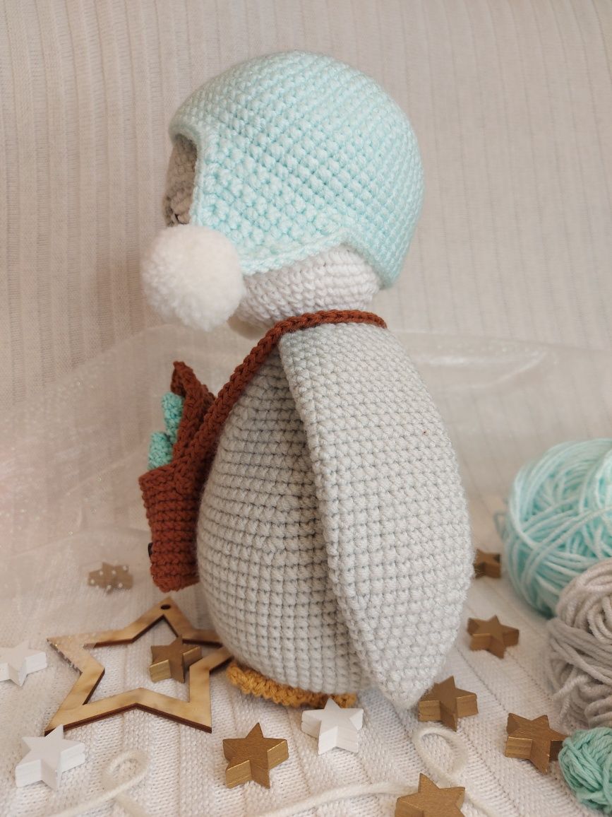Pingwin na szydełku handmade