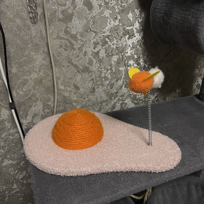 Лоток для кота та іграшка