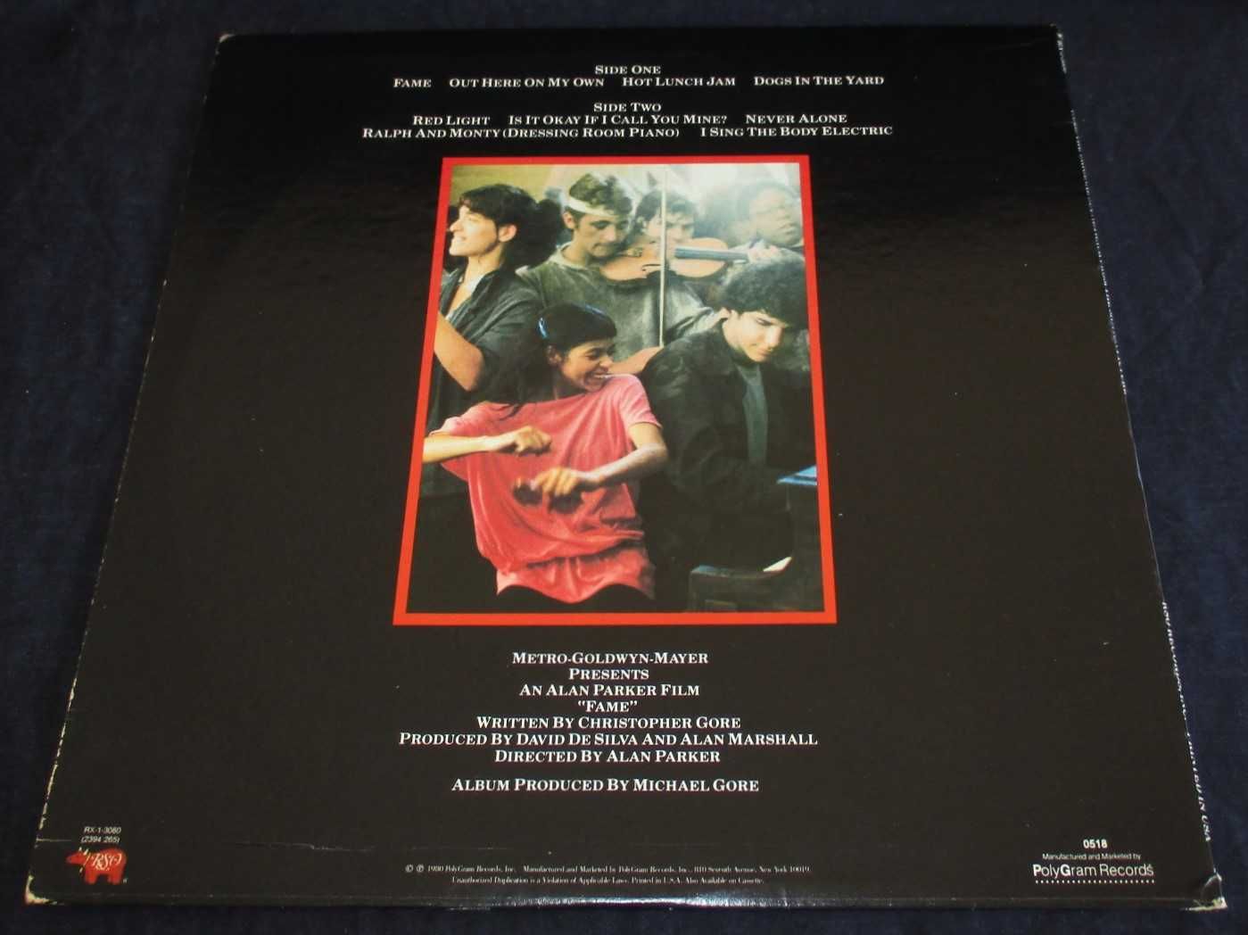 Disco LP Vinil Fame The Original Soundtrack from the Motion Picture