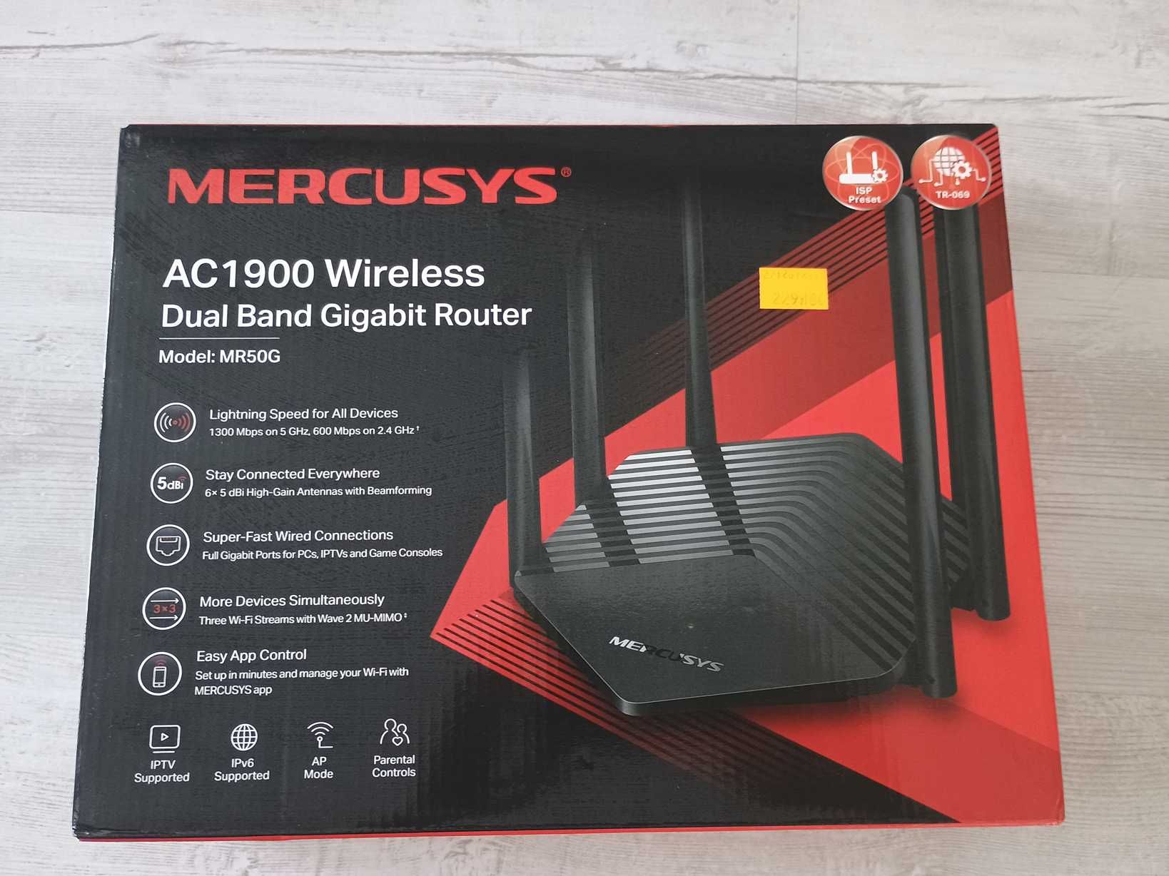 Router Wifi 5 AC Mercusys MR50G