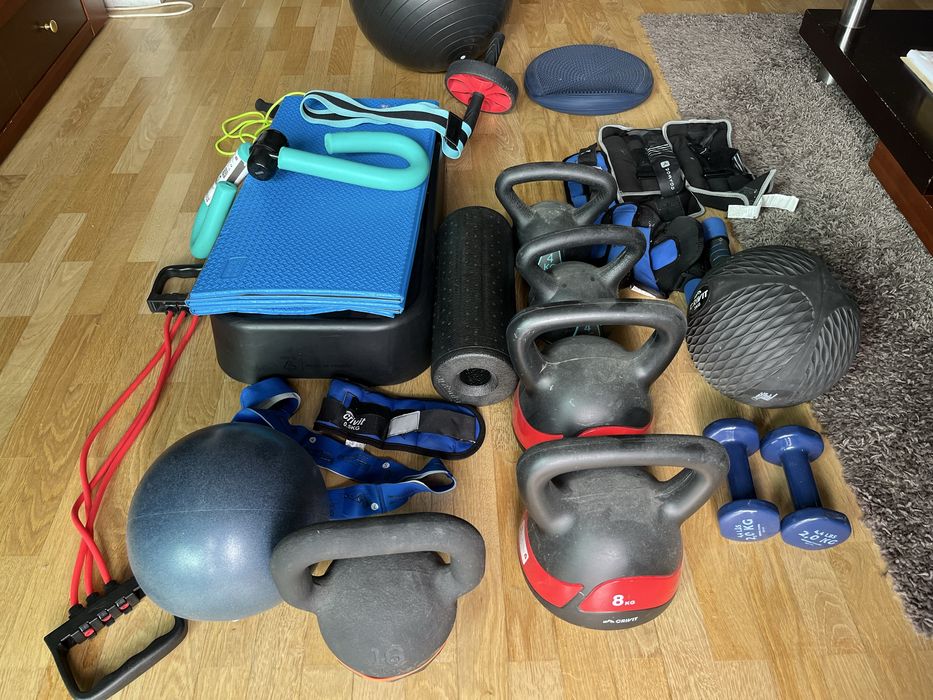 Kit Completo de Treino em Casa – Excelente Estado