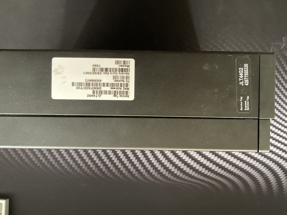 Dell OptiPlex 7050 i7-7700 RAM 16GB M.2 NVME 256GB WIRELESS ADAPTER