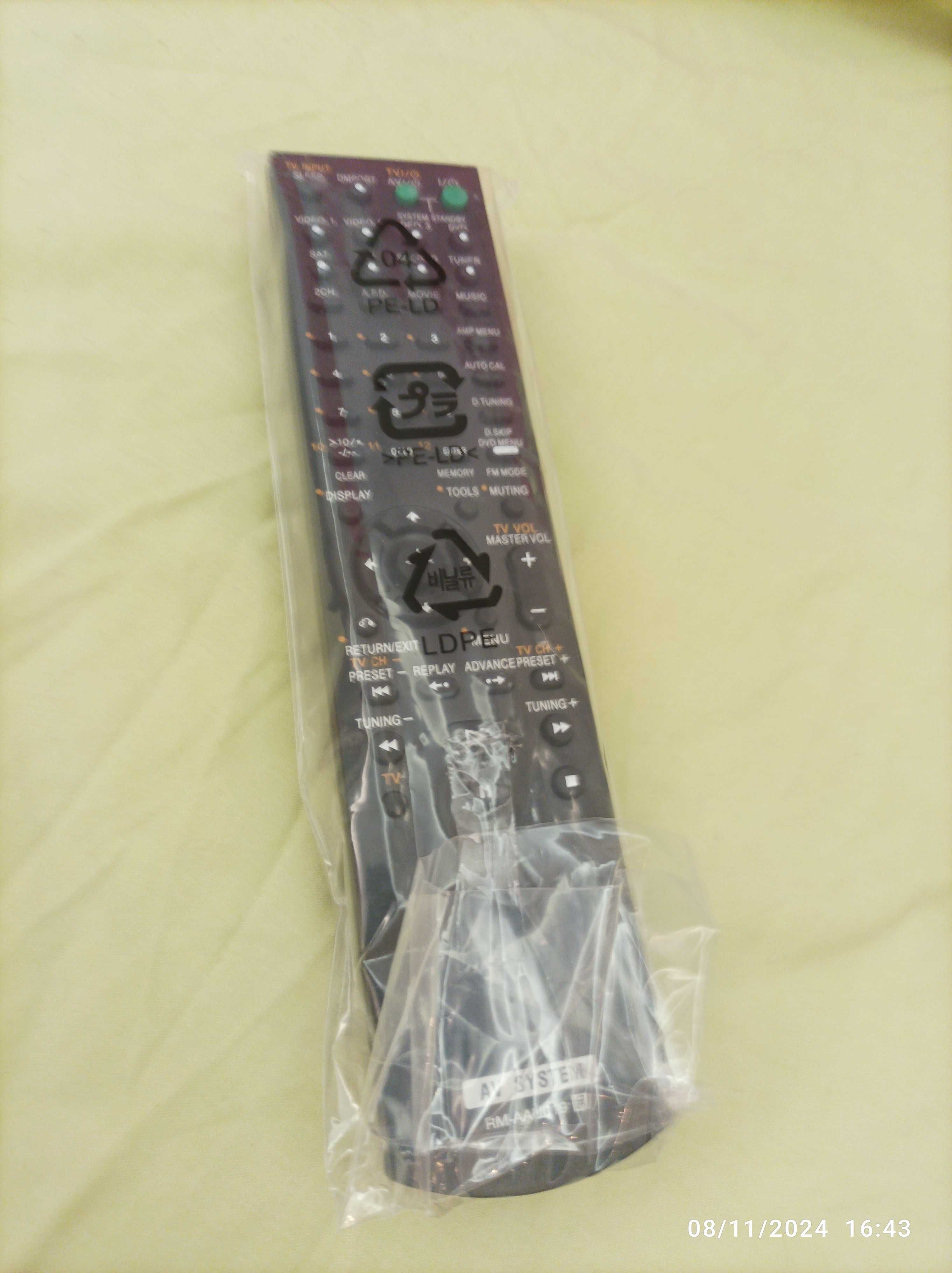 Comando / Remoto Controle  para Amplificador AV System- SONY RM-AAU019
