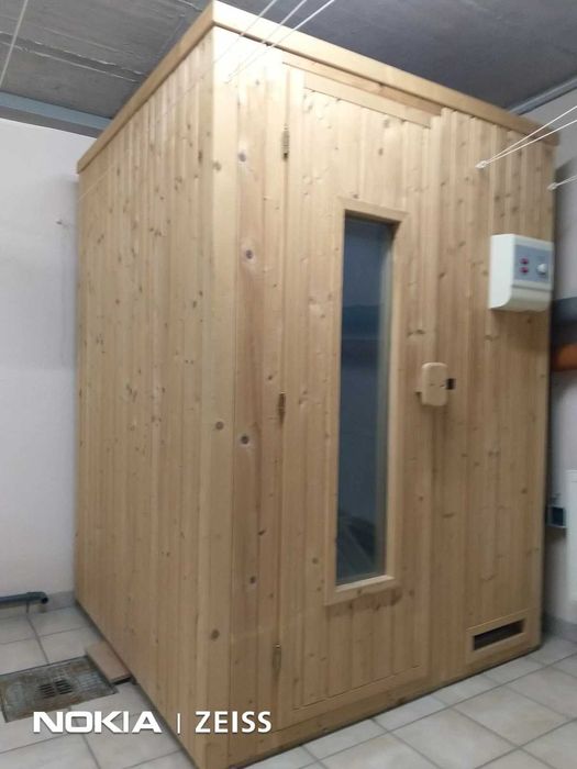 Sauna FIŃSKA Falun z DREWNA Drewniana 3,6kw 230v piec +akcesoria MAŁA