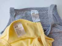 2 x body H&M roz. 80 (9-12m-cy)