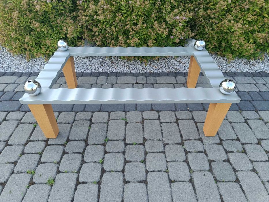 Stolik kawowy / Ława niska bez blatu 110x65cm Wys. 40cm / Nogi + rama