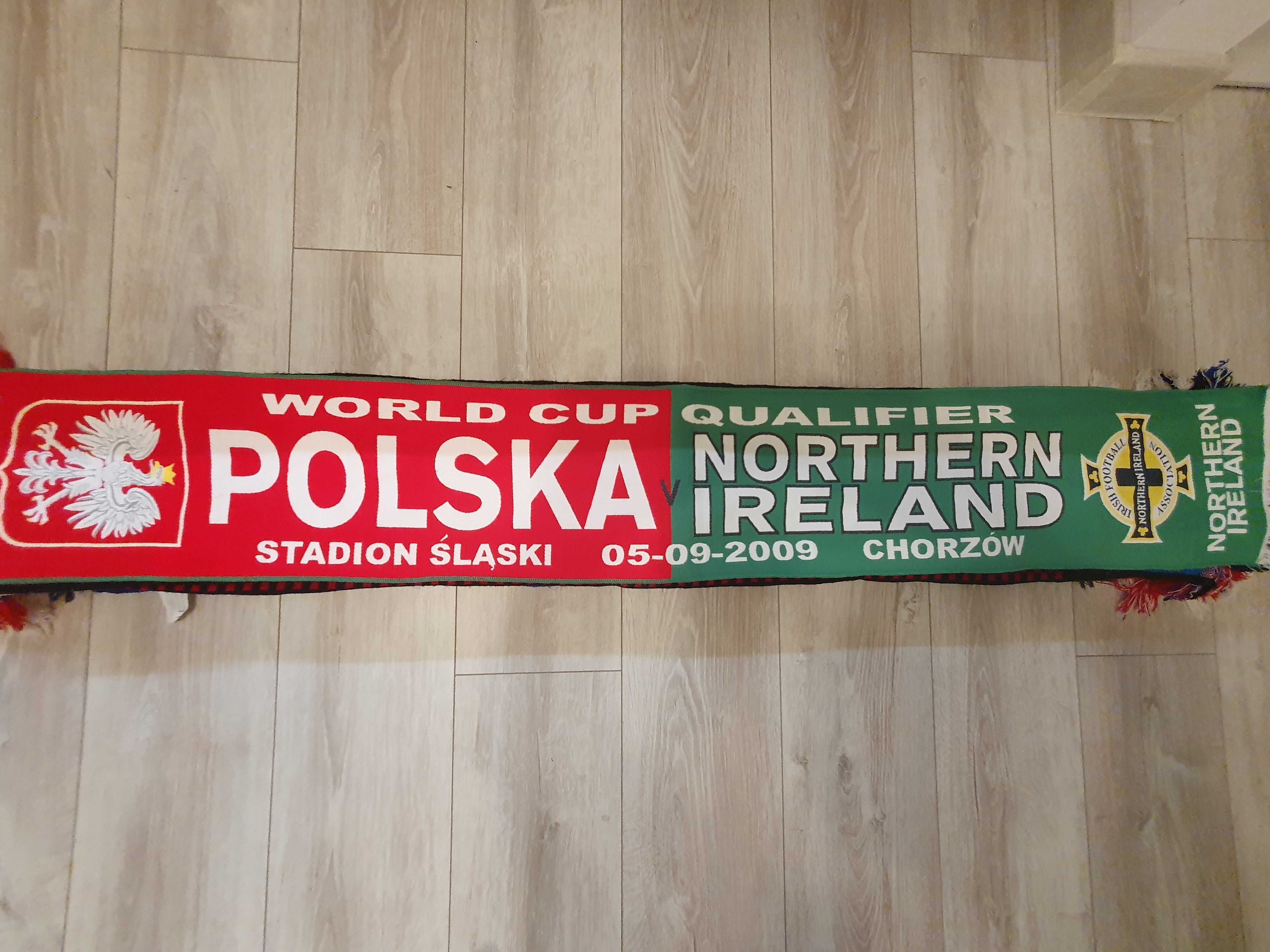 Szalik szaliki piłkarskie super cena Polska Irlandia stary szalik