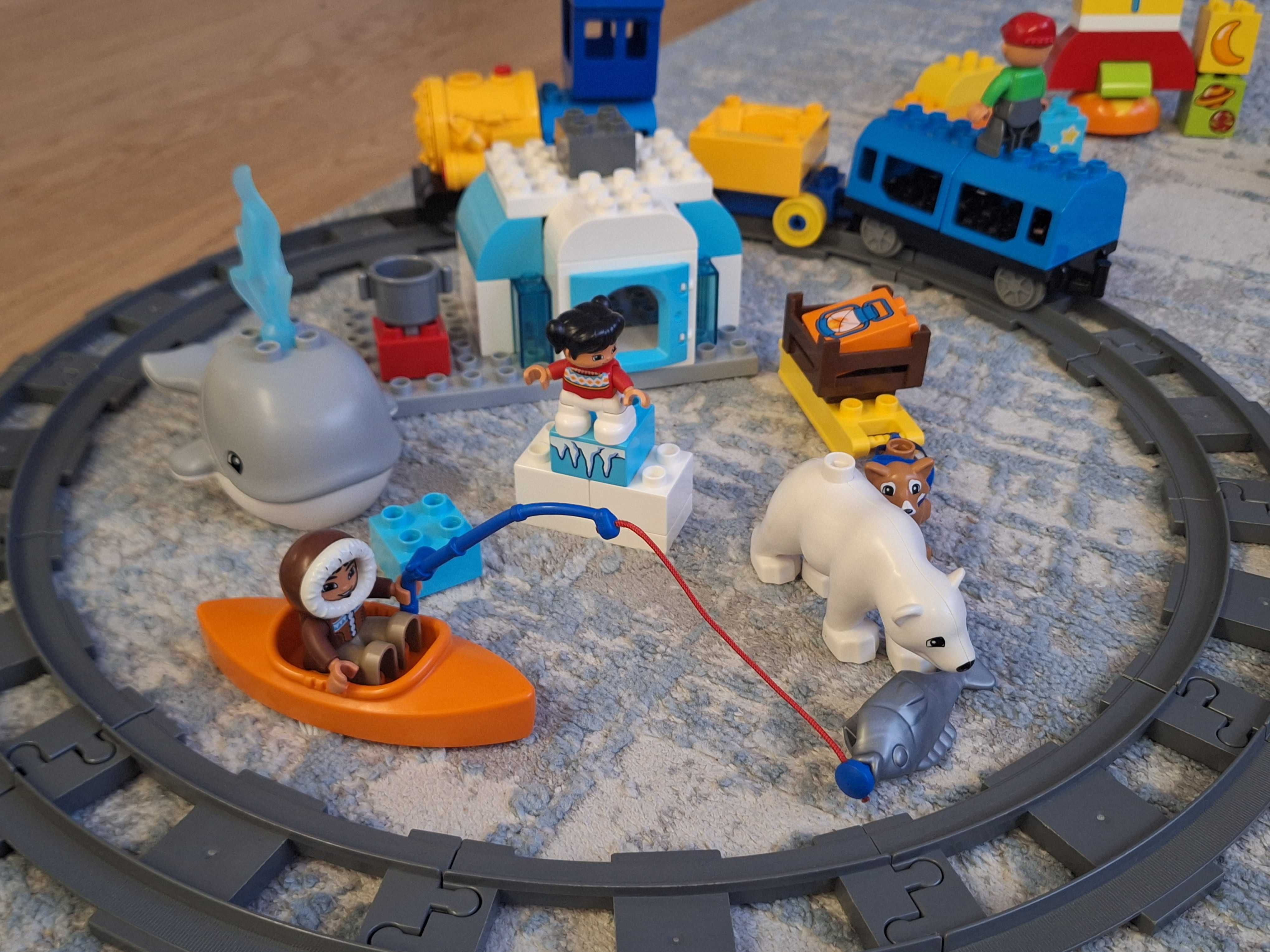 Lego Duplo 10815, 10803, 10532 Arktyka Policja Kolejka Rakieta i inne